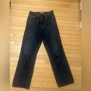 Levi's Straight Leg Jeans in Dark Indigo